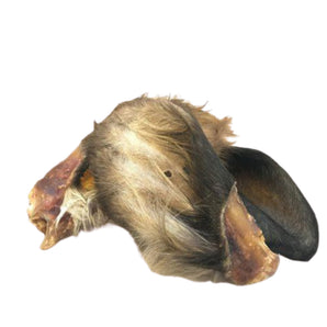 Premium Cow Ears With Fur [Pack of 3]: Naturally Cleans Intestinal Walls & Promotes Health